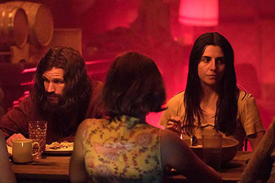  A scene from "Charlie Says" the movie showing Charles Manson