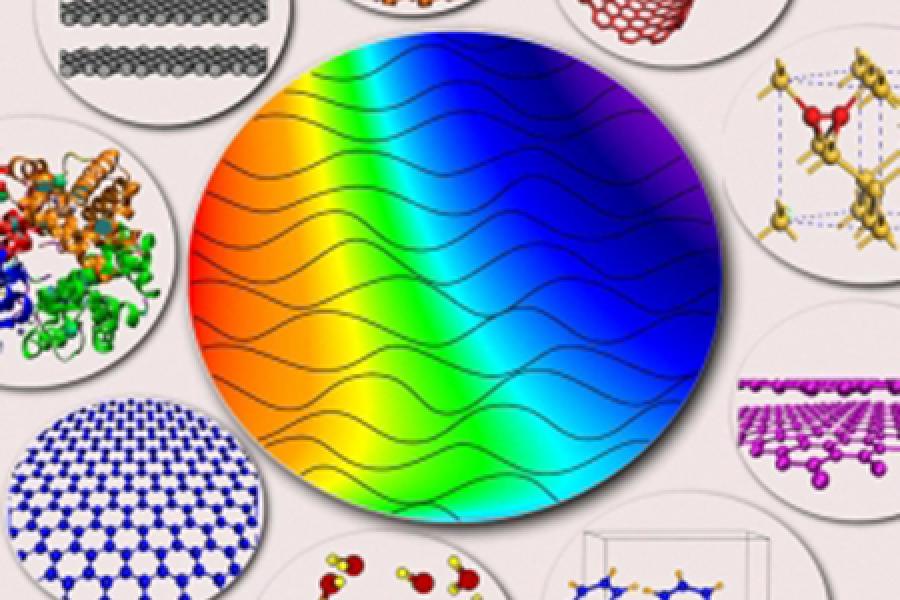 Drawn out microscope images of different biochemical structures 