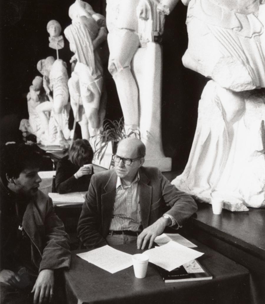  Professor A.R. Ammons at the Temple of Zeus