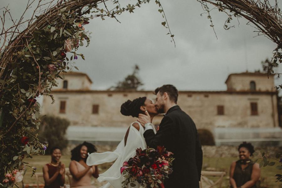 One of the weddings Dosunmu managed at Villa Medicea Di Lilliano in Florence, Italy