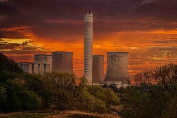 cooling towers from power plant