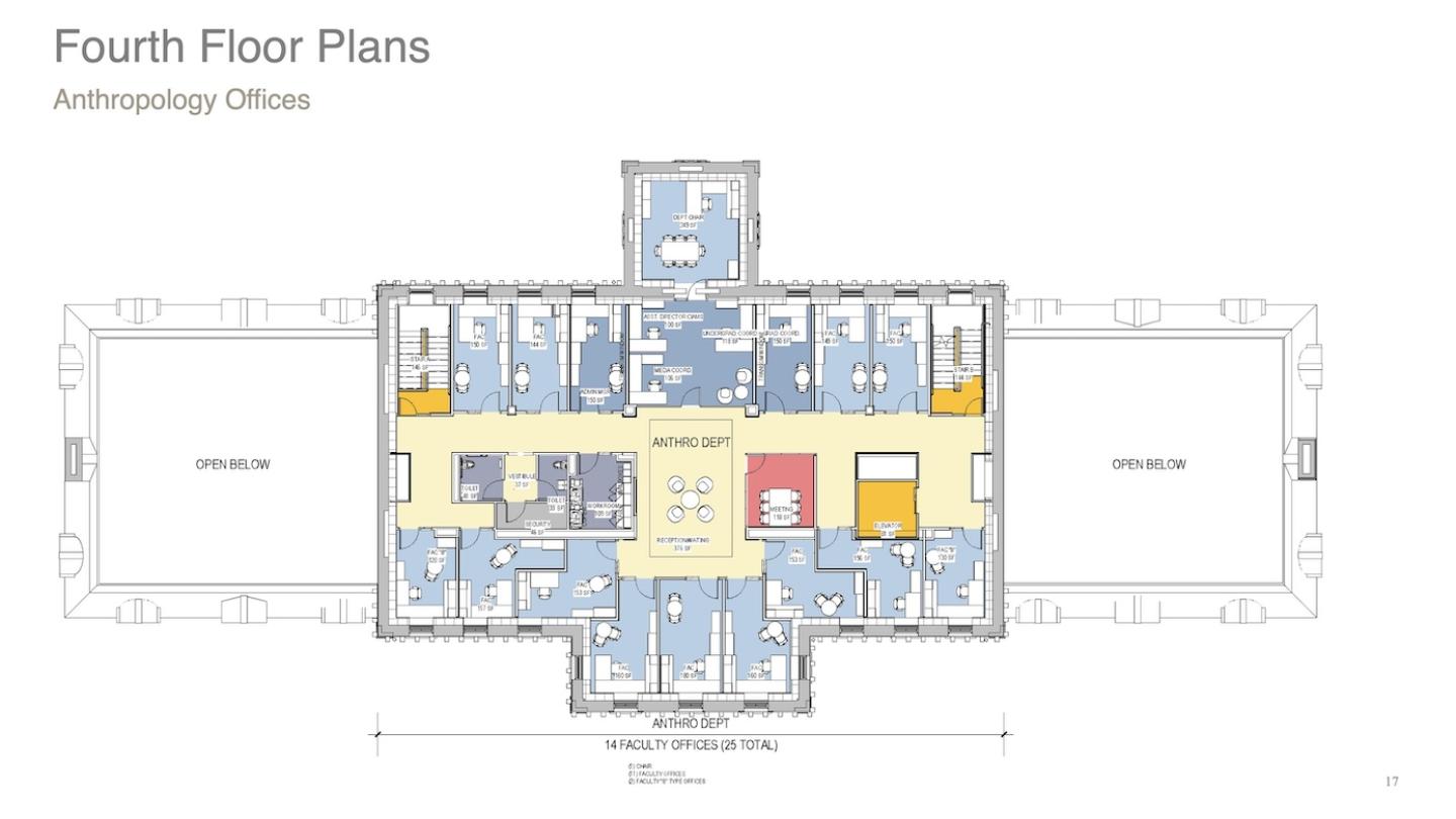 Technical drawing of the fourth floor plan.