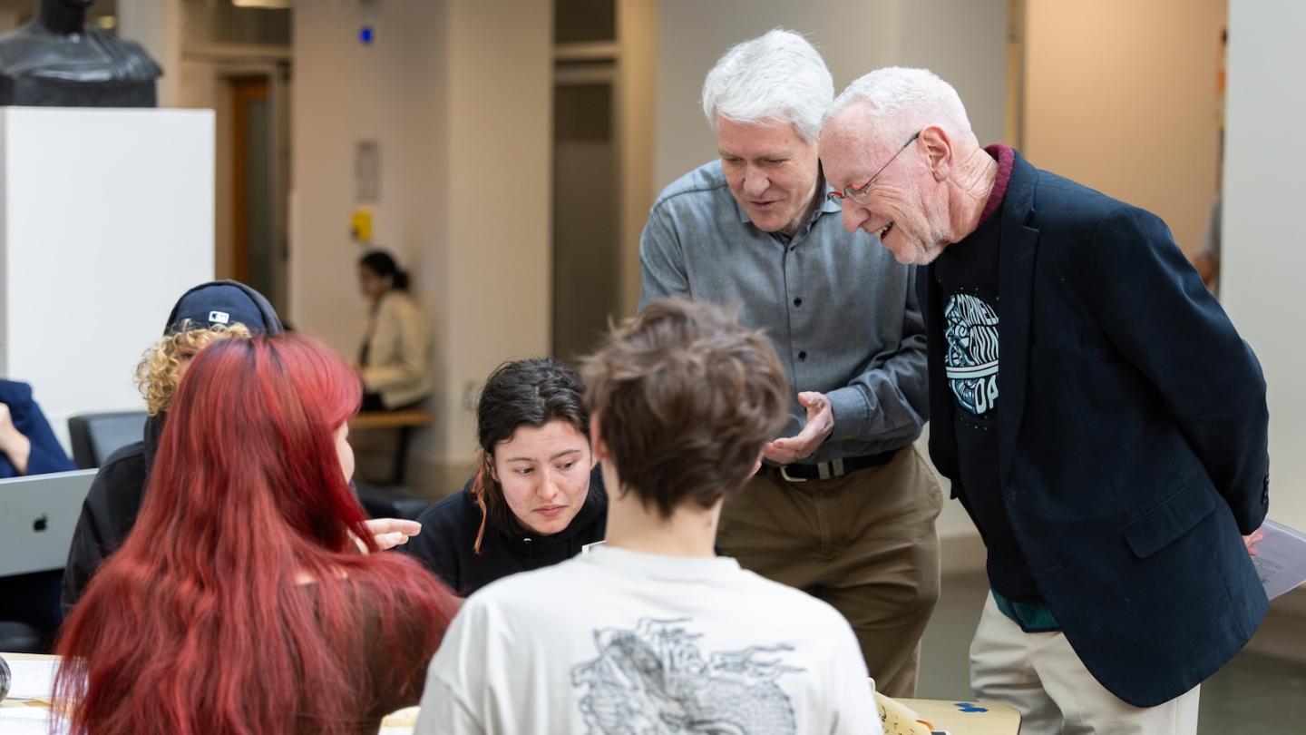 Sturt Manning and Interim President Kotlikoff at the Iliad